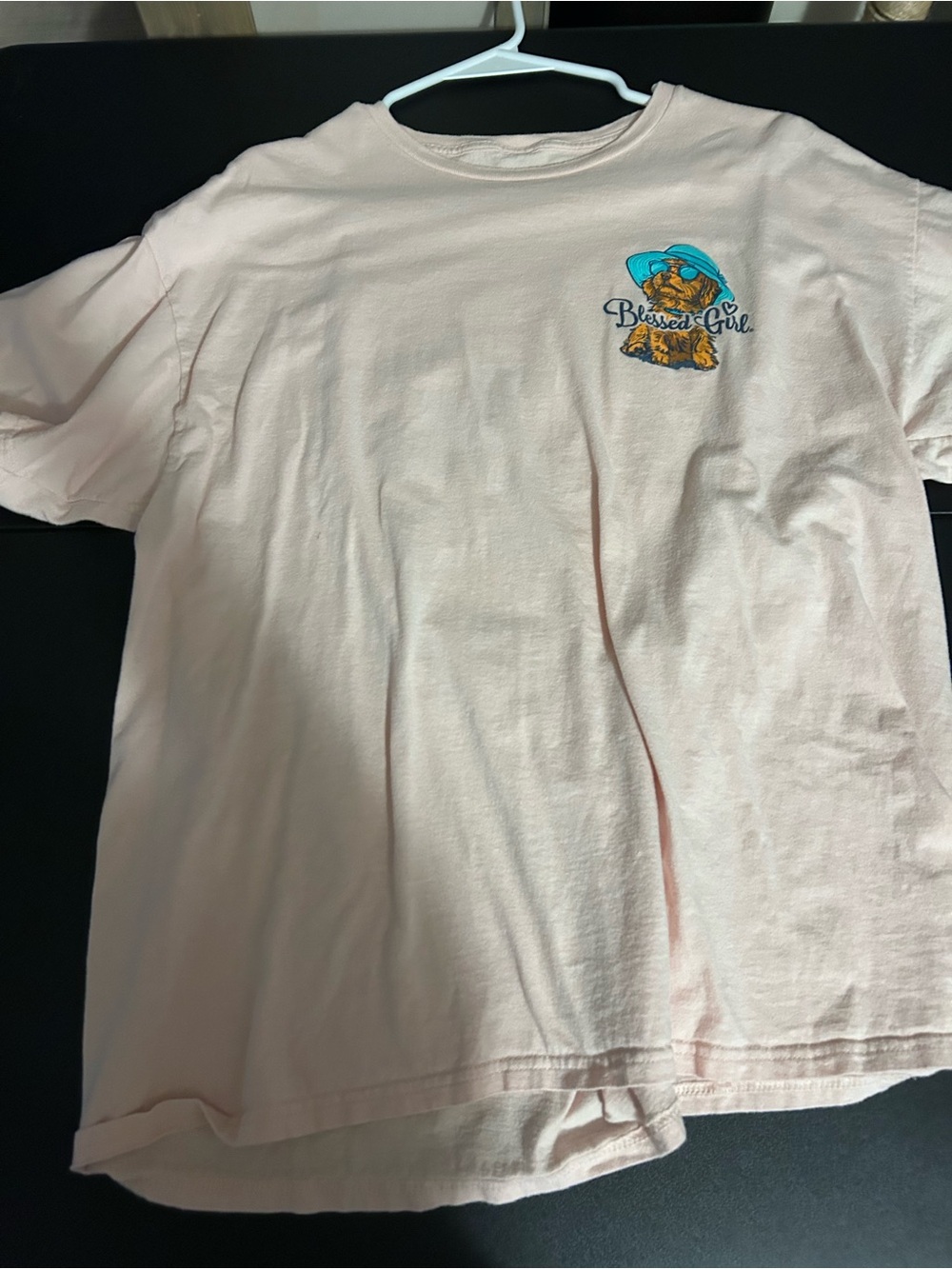 Blessed Girl Pink Graphic Tee for Women